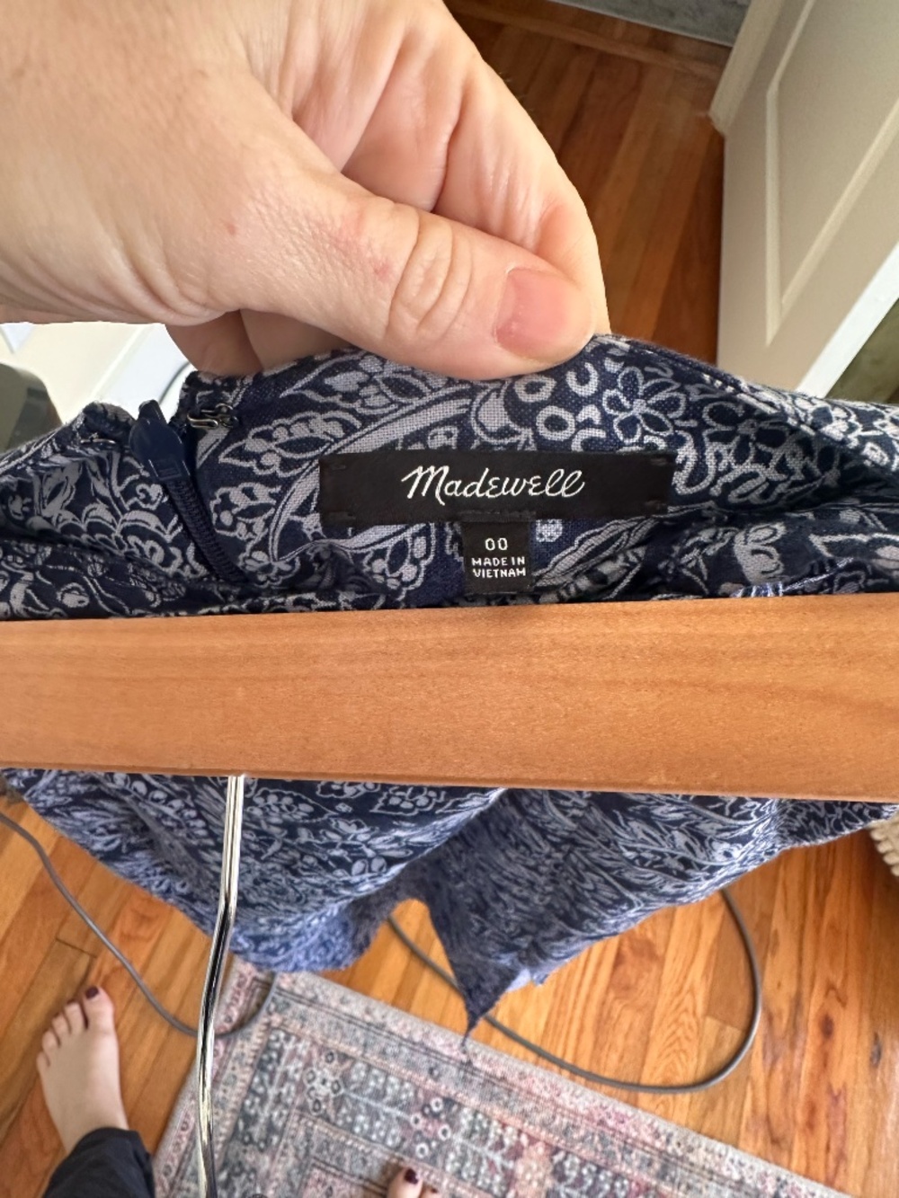 Madewell linen blend midi skirt with twist waist - Picture 6 of 6